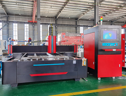 เครื่องตัดเลเซอร์ไฟเบอร์ CNC อลูมิเนียม 10 มม. รูปร่างโลหะ IPG Raycus