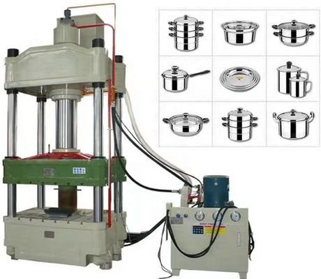 เครื่องทำหม้อสแตนเลสอลูมิเนียม 200T วาดลึกไฮดรอลิกด 11KW 1120mm