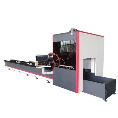 6000w CNC เครื่องตัดไฟเบอร์เลเซอร์แผ่นโลหะท่อ SS FSCUT 3000C